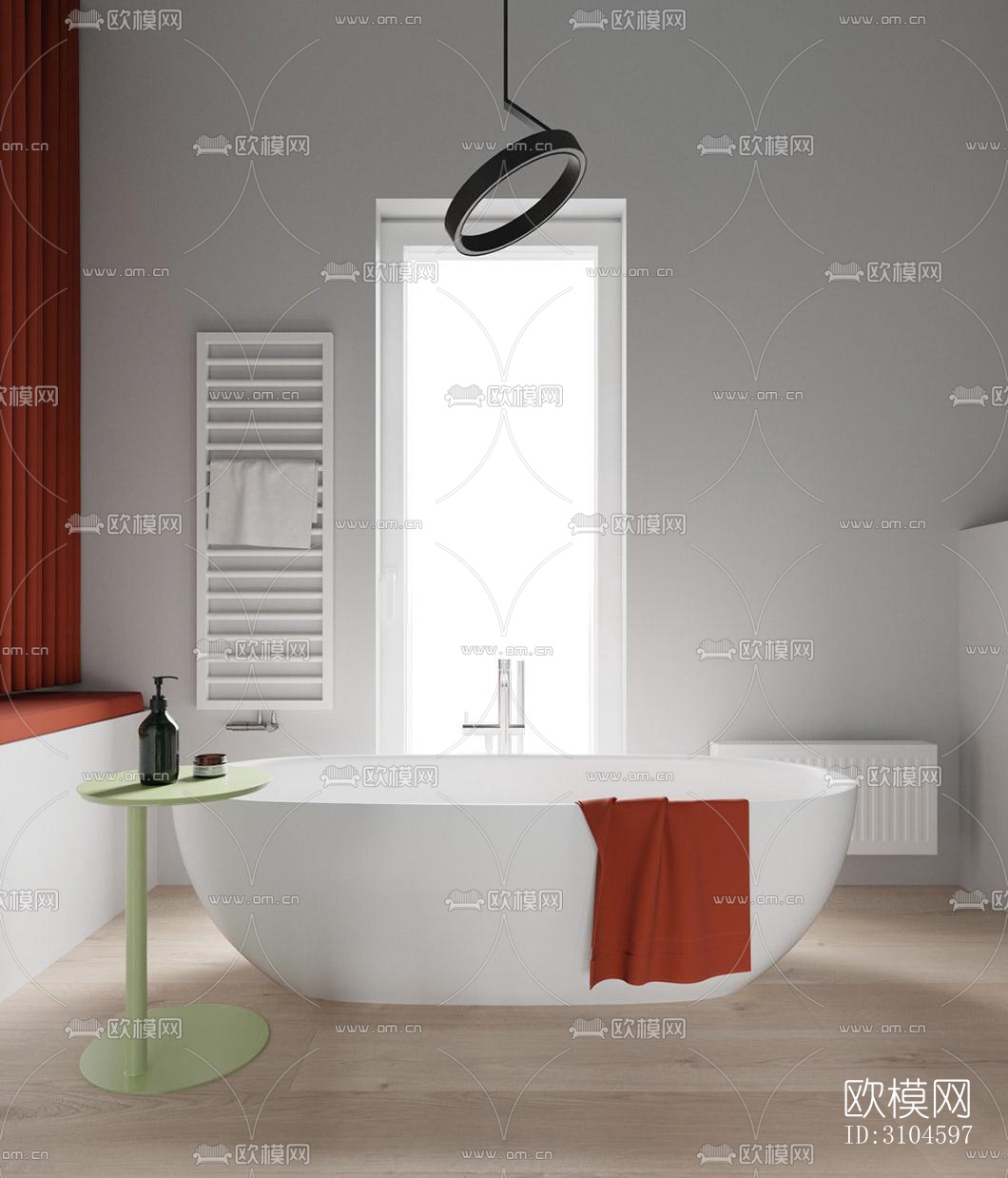 现代卫生间效果图下载（渲染图3）