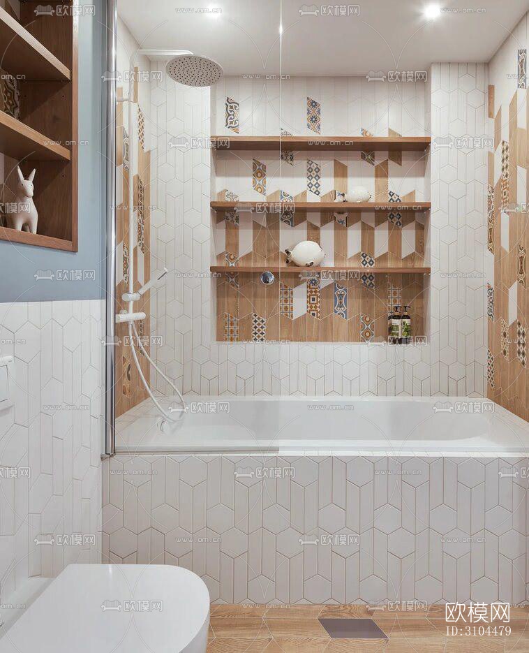 北欧卫生间效果图下载（渲染图4）