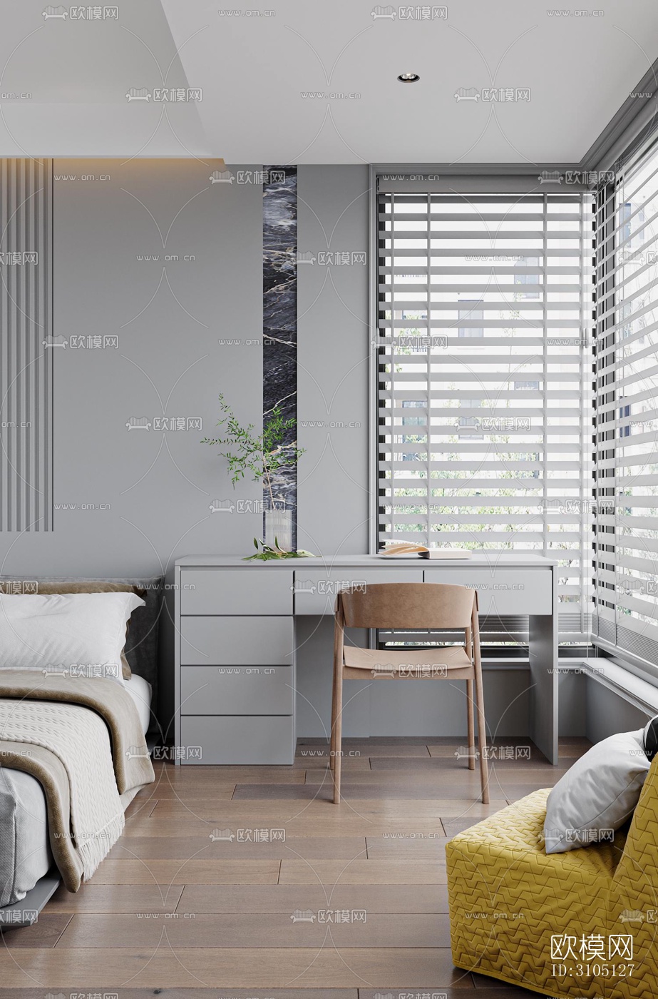 现代平层效果图下载（渲染图6）