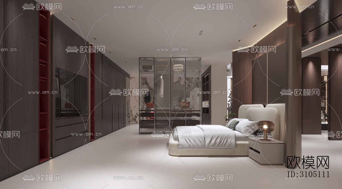 现代平层效果图下载（渲染图9）