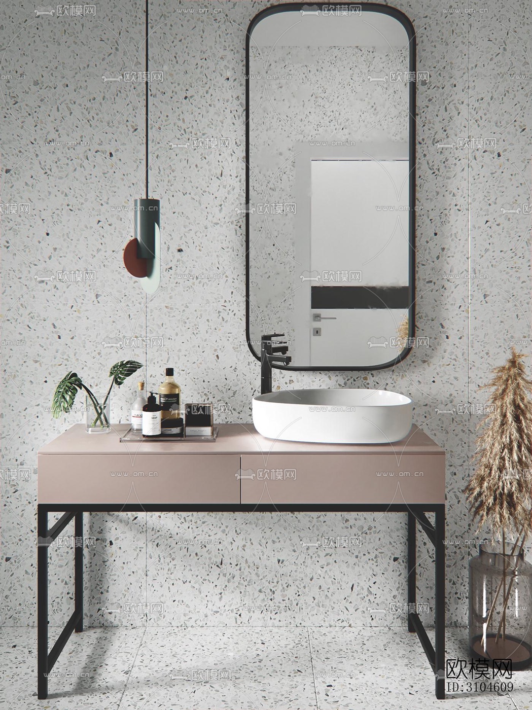 现代卫生间效果图下载（渲染图5）