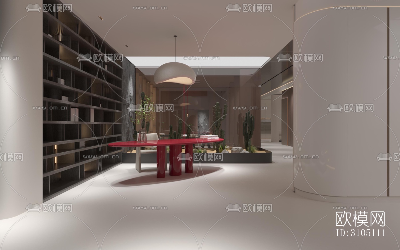 现代平层效果图下载（渲染图15）