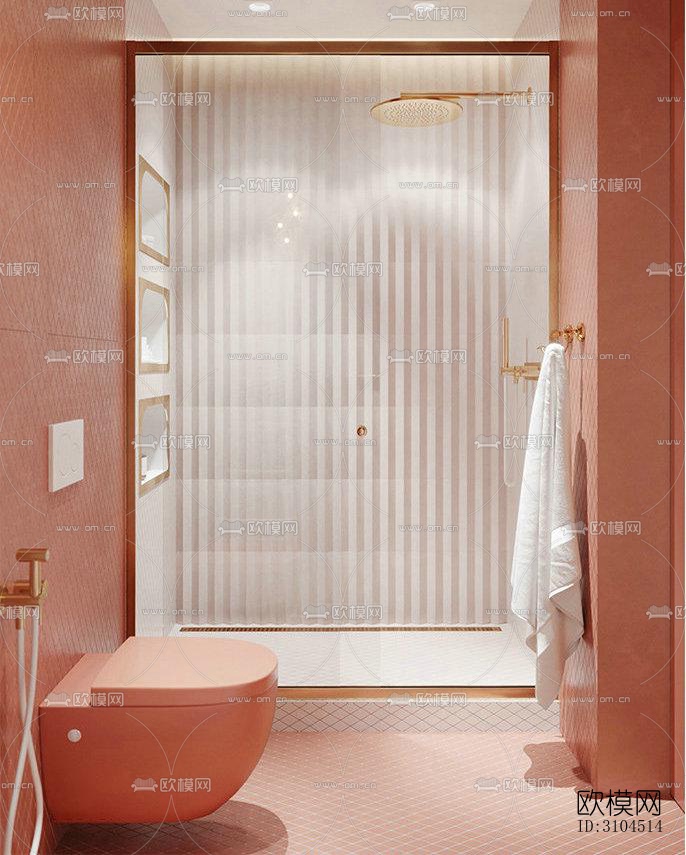 北欧卫生间效果图下载（渲染图3）