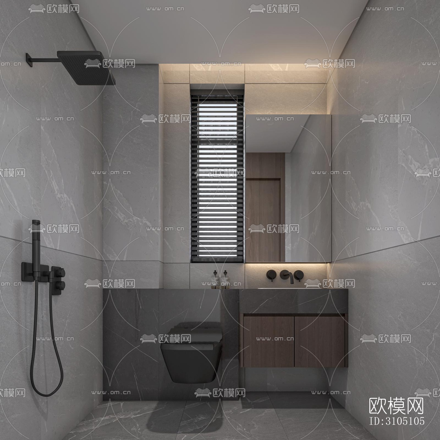 新中式平层效果图下载（渲染图5）