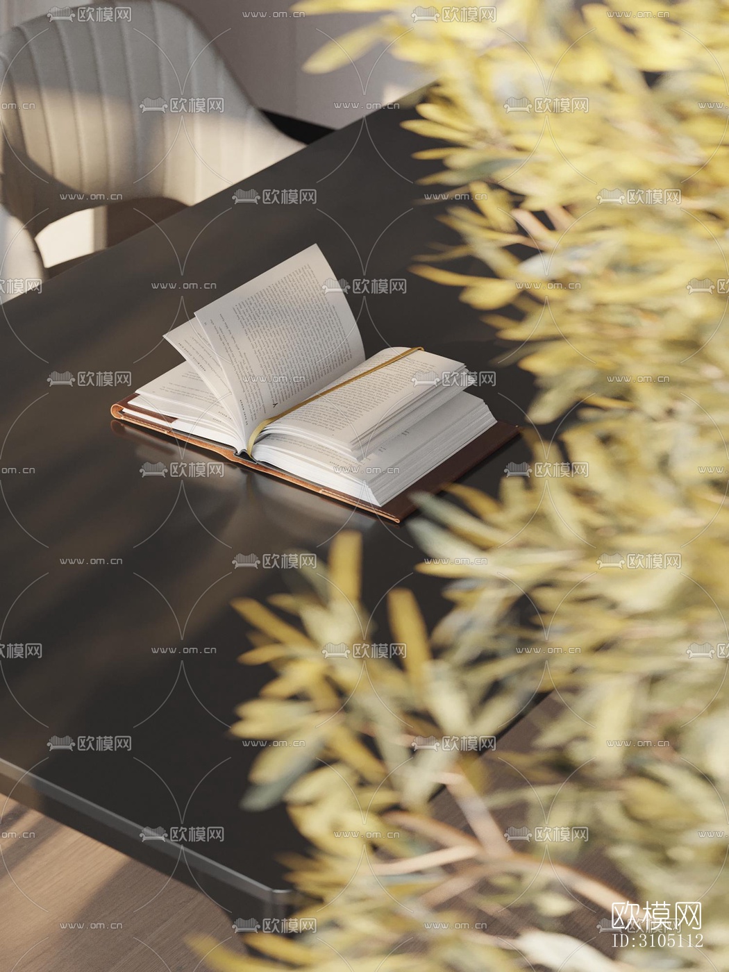 现代平层效果图下载（渲染图14）