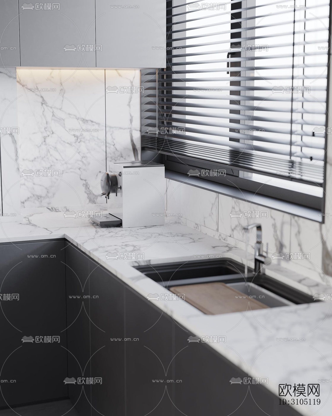 现代平层效果图下载（渲染图16）