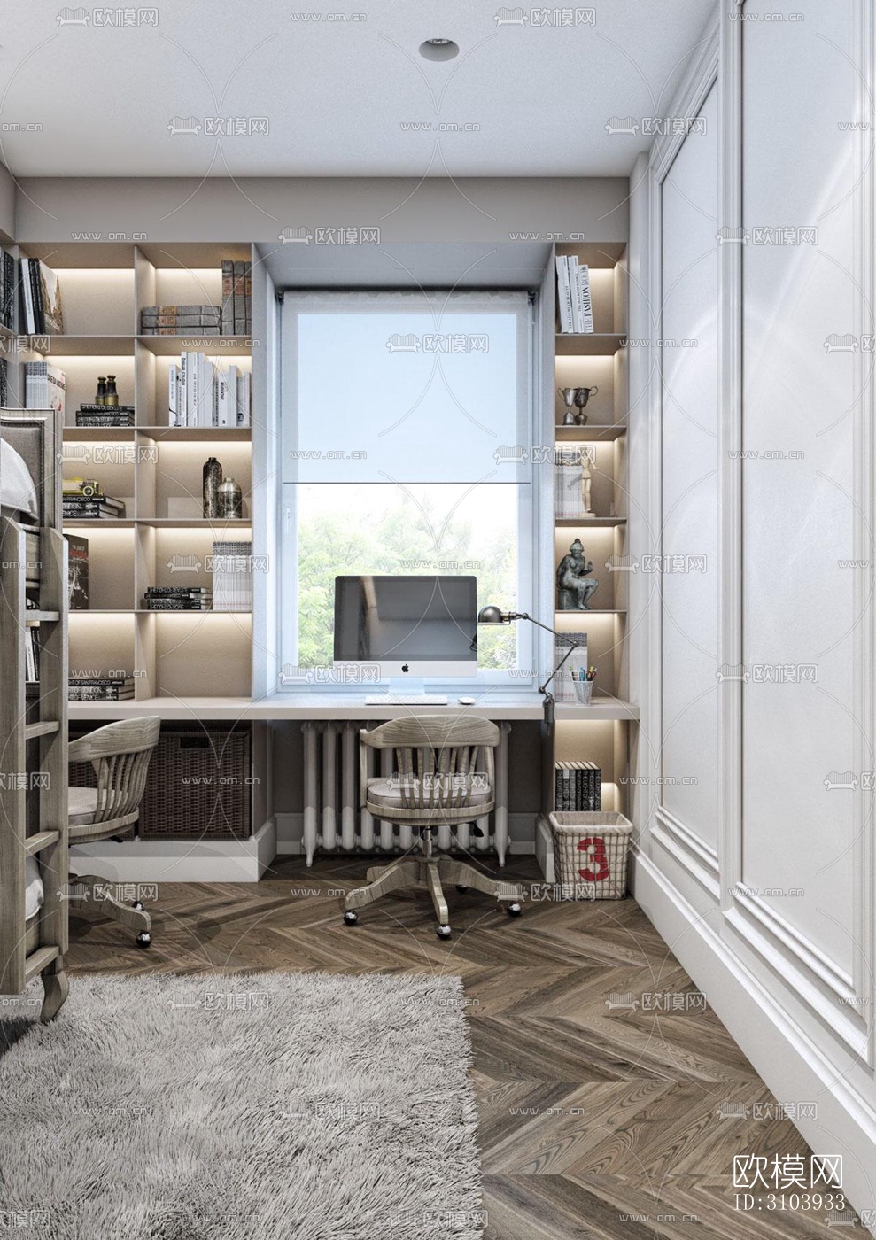 欧式儿童房效果图下载（渲染图1）