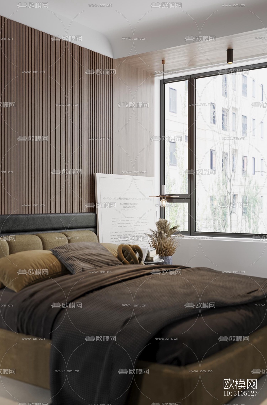 现代平层效果图下载（渲染图3）