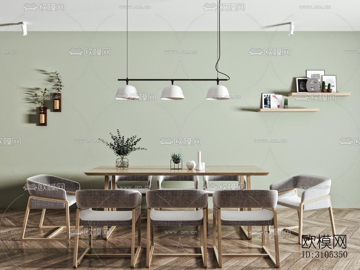北欧餐厅效果图下载（渲染图2）