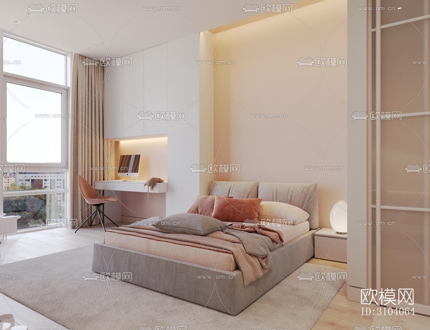 现代儿童房效果图下载（渲染图5）