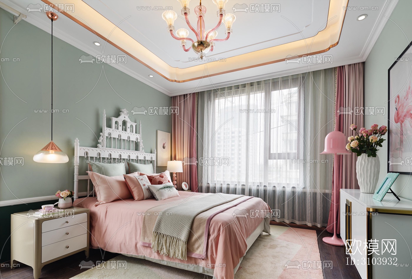 欧式儿童房效果图下载（渲染图2）