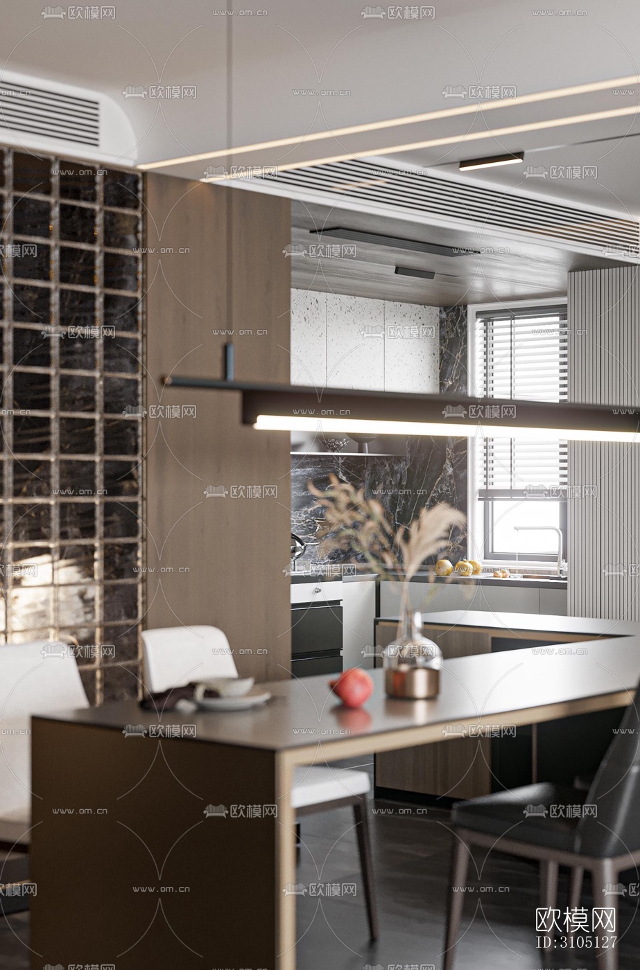 现代平层效果图下载（渲染图13）