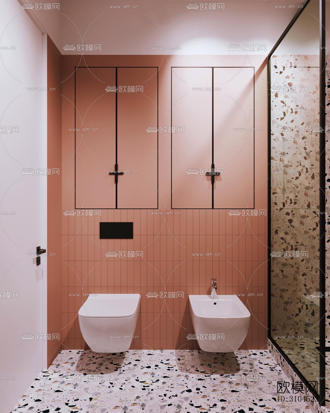 北欧卫生间效果图下载（渲染图3）