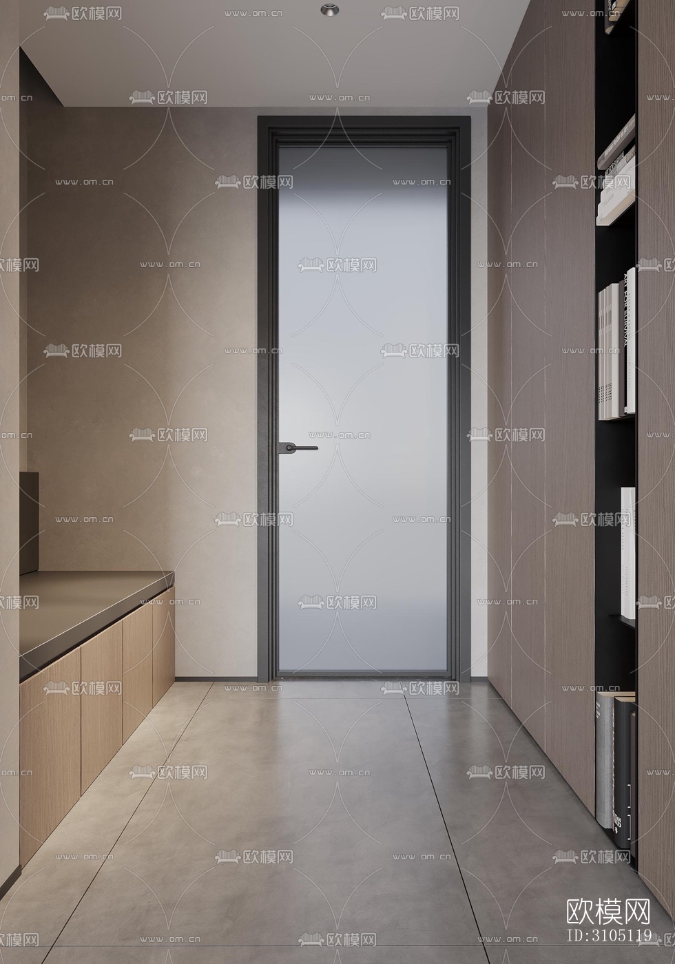 现代平层效果图下载（渲染图2）