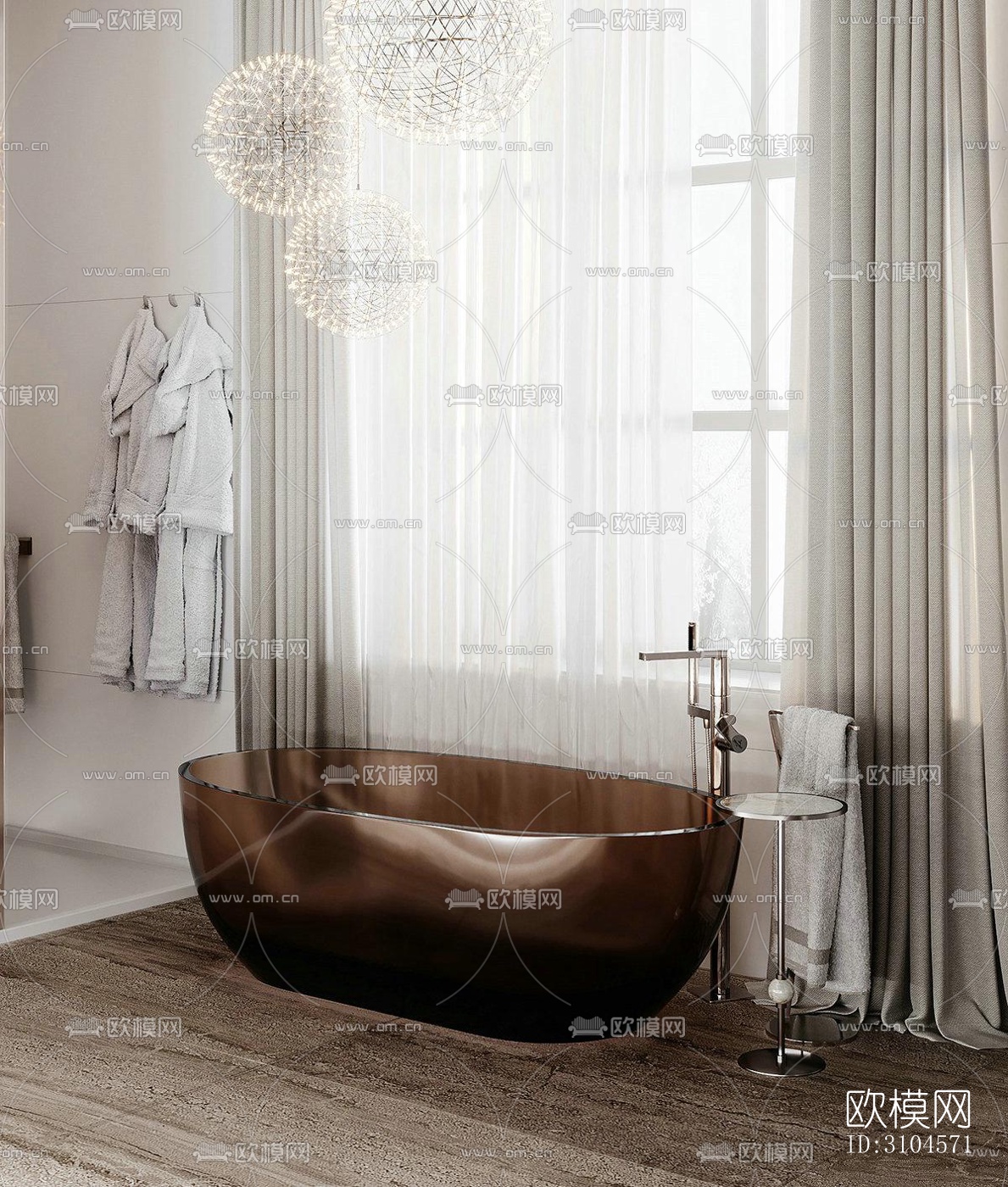 欧式卫生间效果图下载（渲染图3）