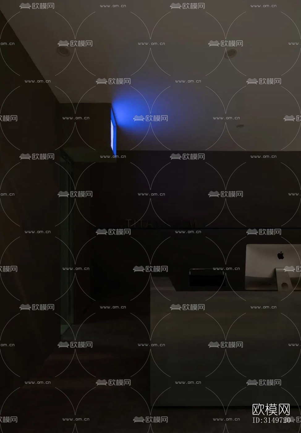 高级灰健身房效果图下载（渲染图6）