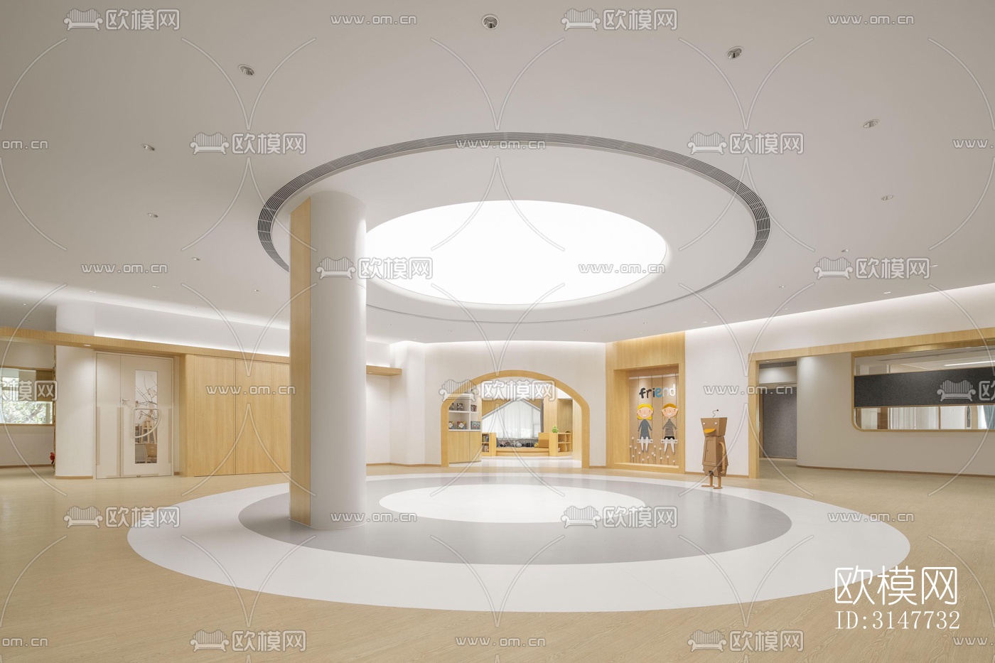 现代图书馆效果图下载（渲染图14）