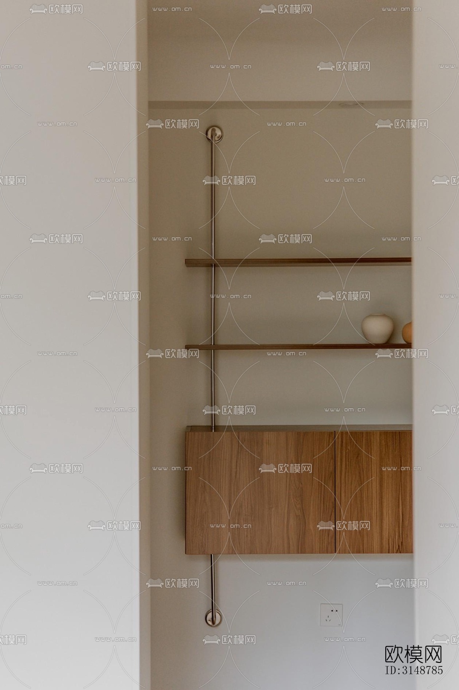 侘寂平层效果图下载（渲染图8）