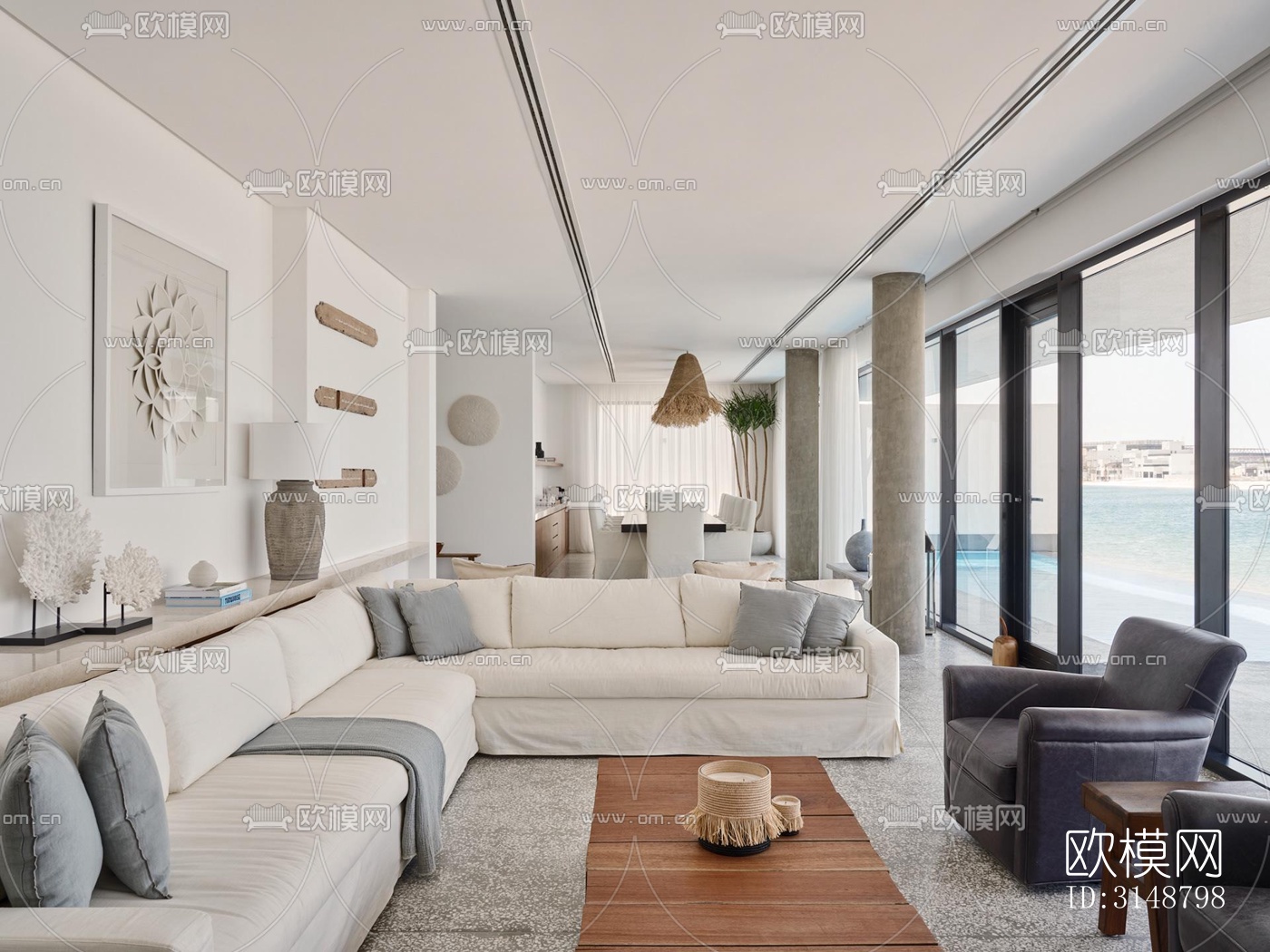 侘寂平层效果图下载（渲染图19）