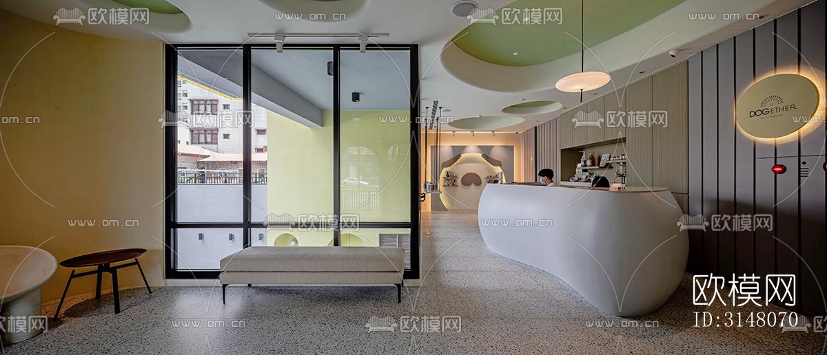 现代酒店民宿效果图下载（渲染图1）