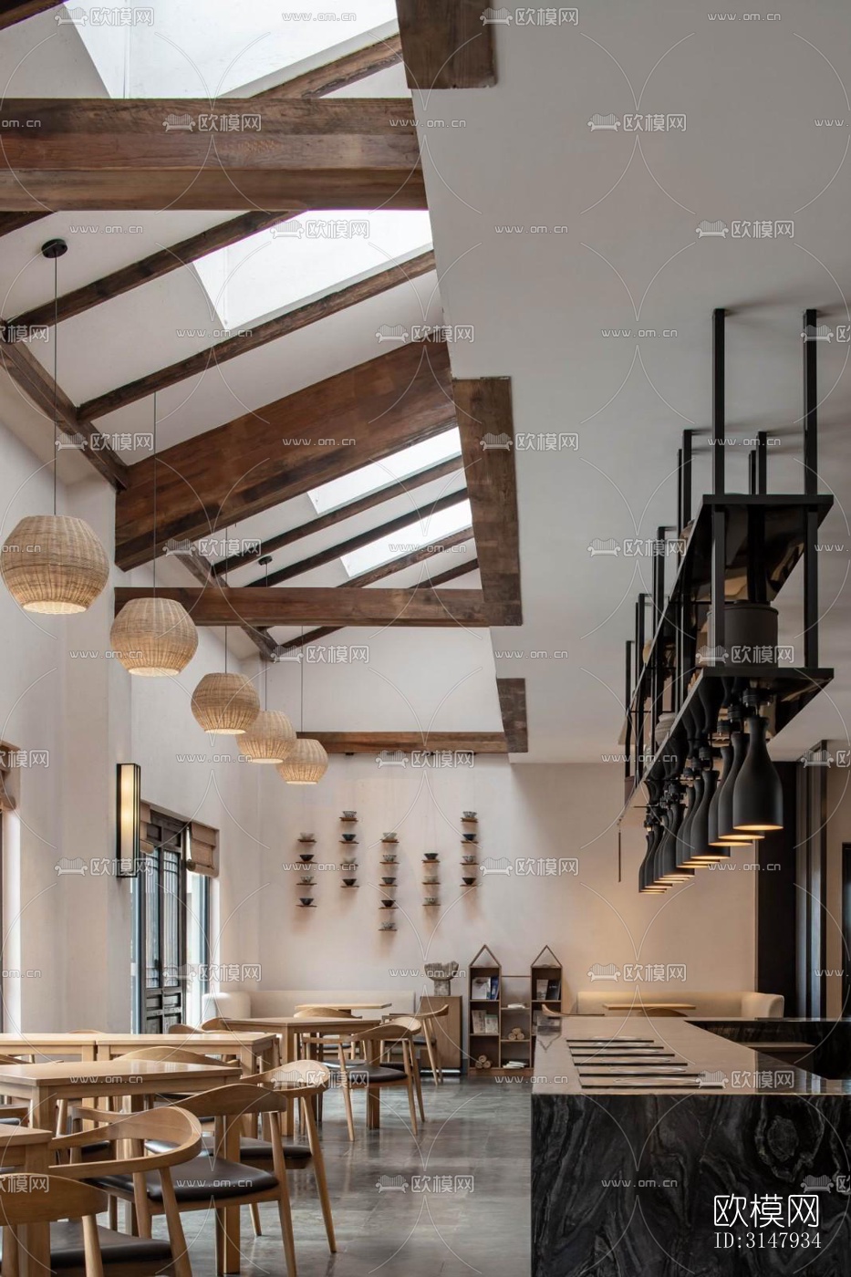 侘寂酒店民宿效果图下载（渲染图6）