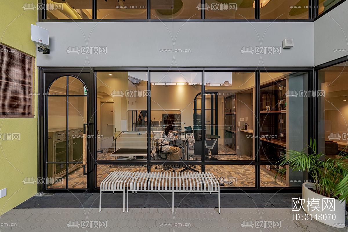 现代酒店民宿效果图下载（渲染图20）