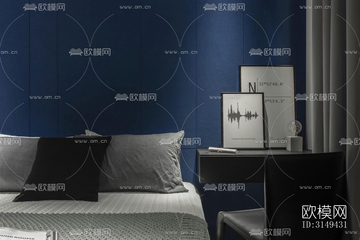 现代平层效果图下载（渲染图16）