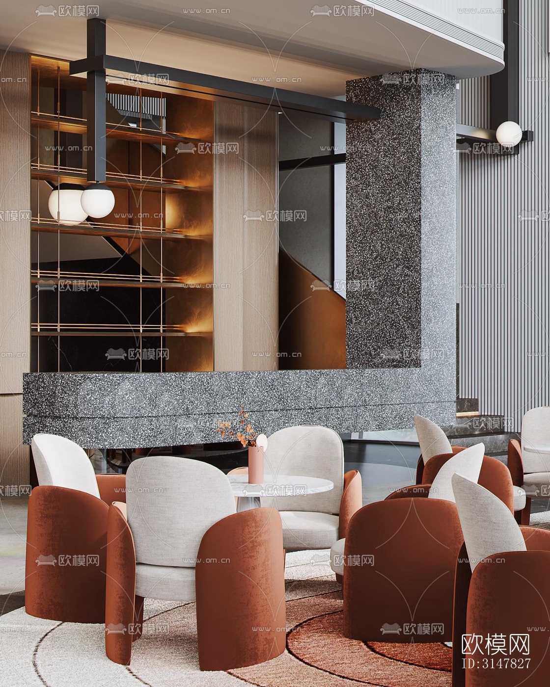 现代售楼处效果图下载（渲染图7）