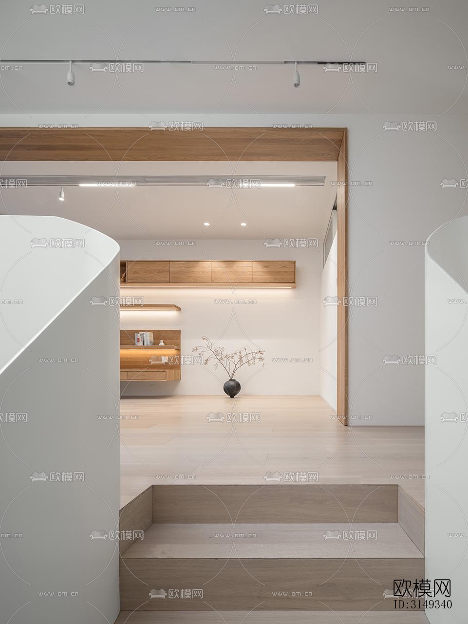 现代平层效果图下载（渲染图6）