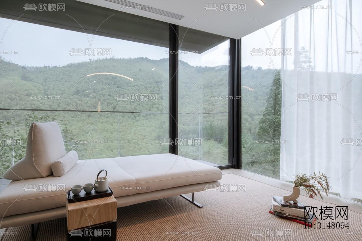 现代酒店民宿效果图下载（渲染图10）