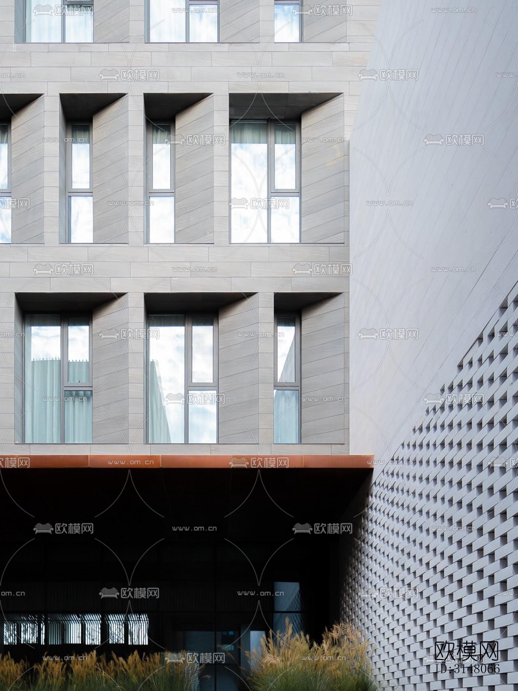 现代酒店民宿效果图下载（渲染图6）