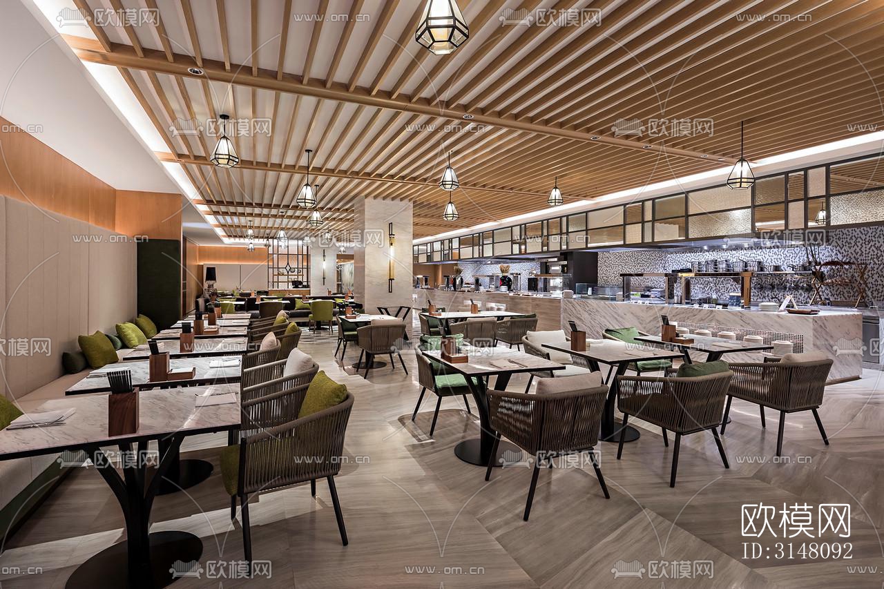 现代酒店民宿效果图下载（渲染图7）