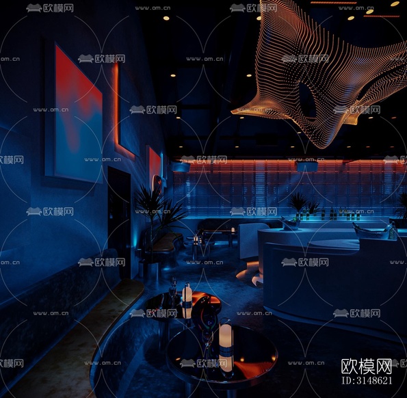 现代酒吧效果图下载(渲染图15)