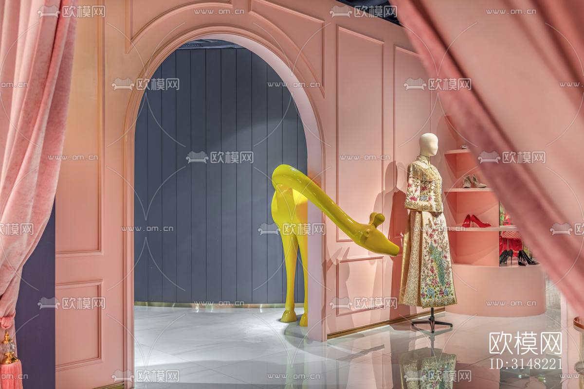 北欧零售店铺效果图下载（渲染图4）