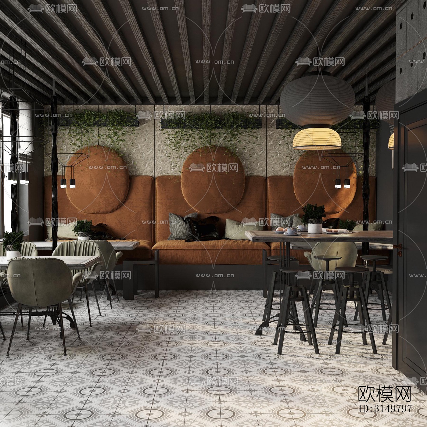 工业风咖啡奶茶效果图下载（渲染图8）