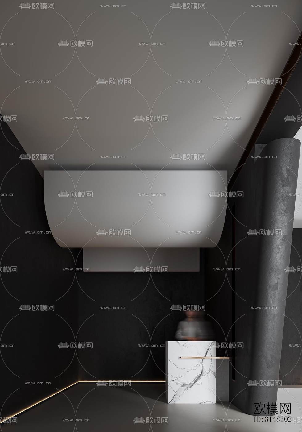 高级灰零售店铺效果图下载（渲染图6）