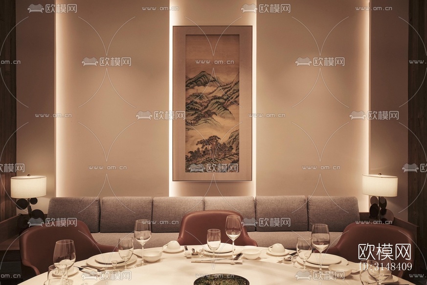 新中式養(yǎng)生會(huì)所效果圖下載(渲染圖7)