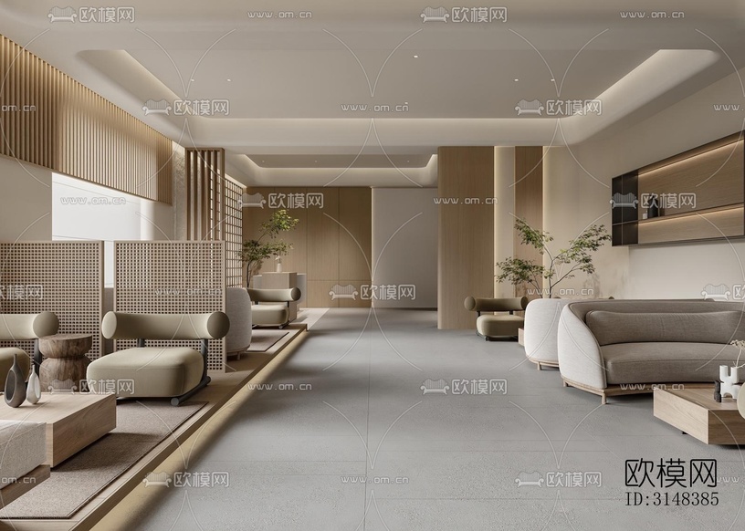 侘寂養(yǎng)生會(huì)所效果圖下載(渲染圖19)