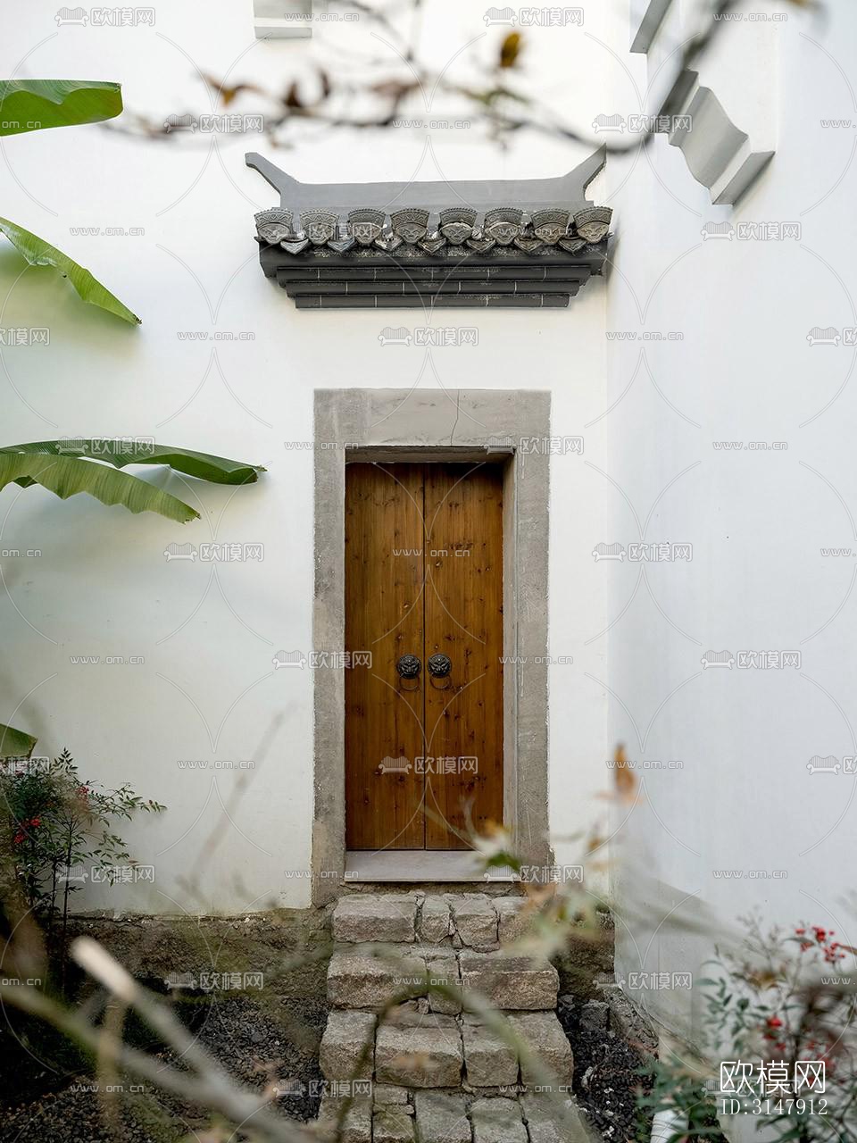 中式酒店民宿效果图下载（渲染图4）