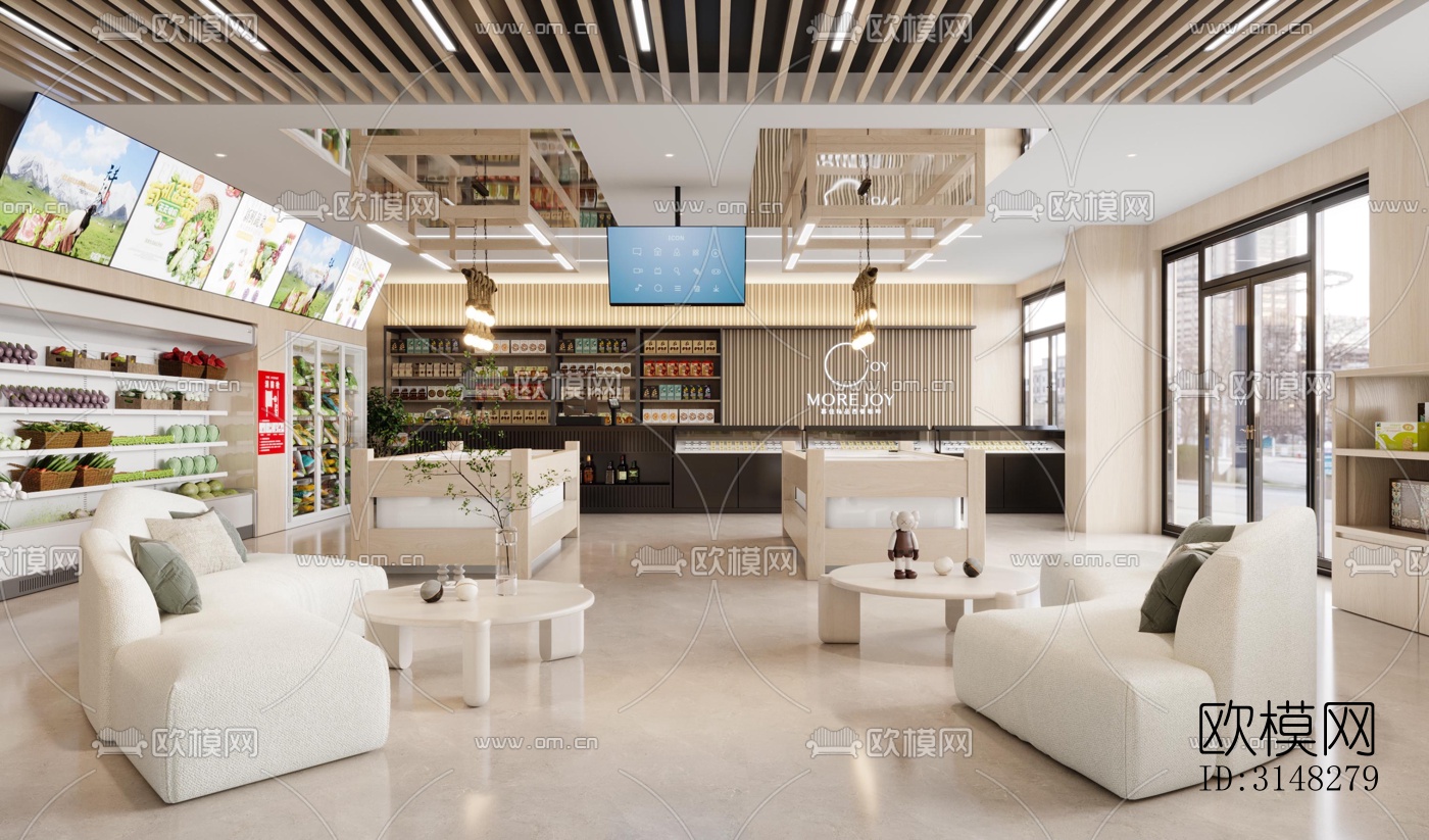 现代零售店铺效果图下载（渲染图7）