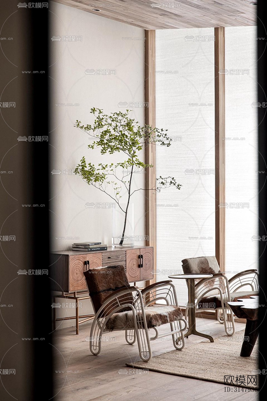 侘寂酒店民宿效果图下载（渲染图4）