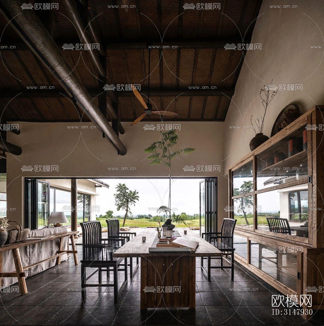 侘寂酒店民宿效果图下载（渲染图8）