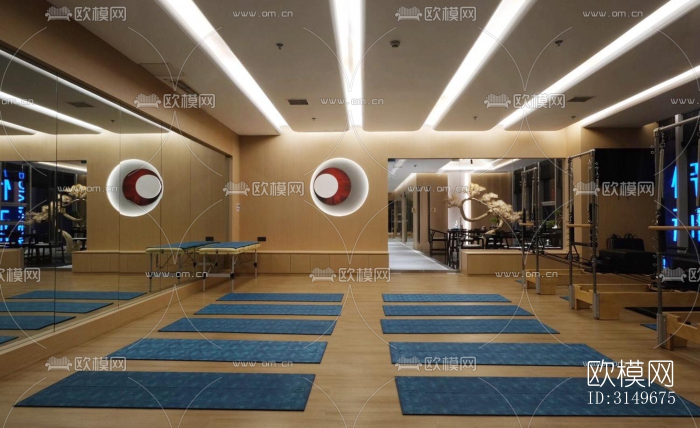原木风健身房效果图下载（渲染图17）