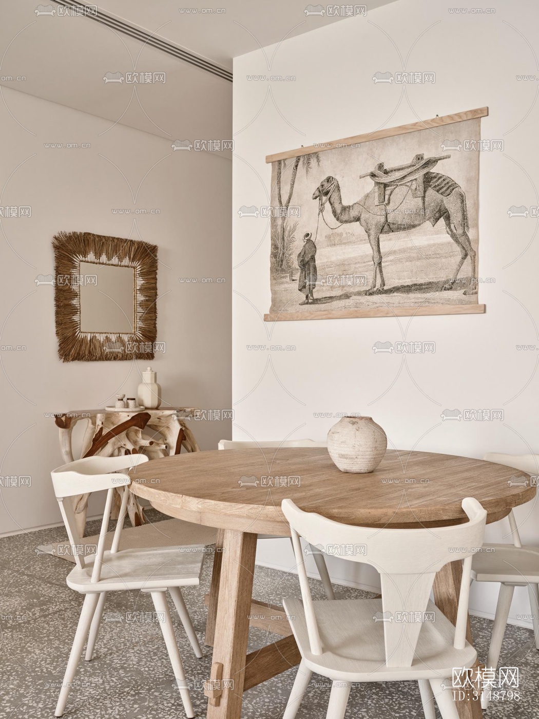 侘寂平层效果图下载（渲染图15）