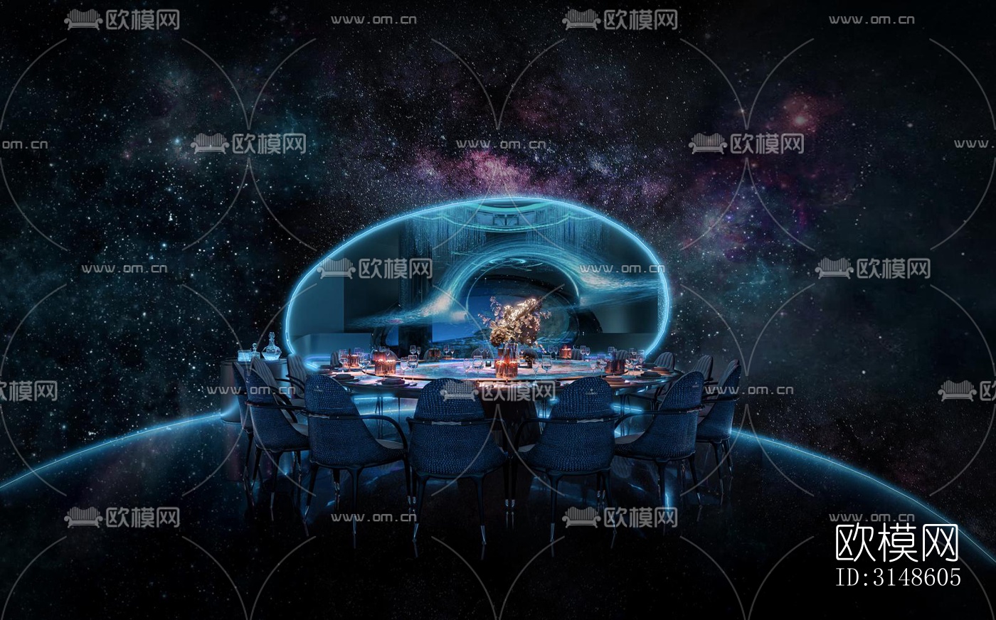 现代酒吧效果图下载（渲染图4）