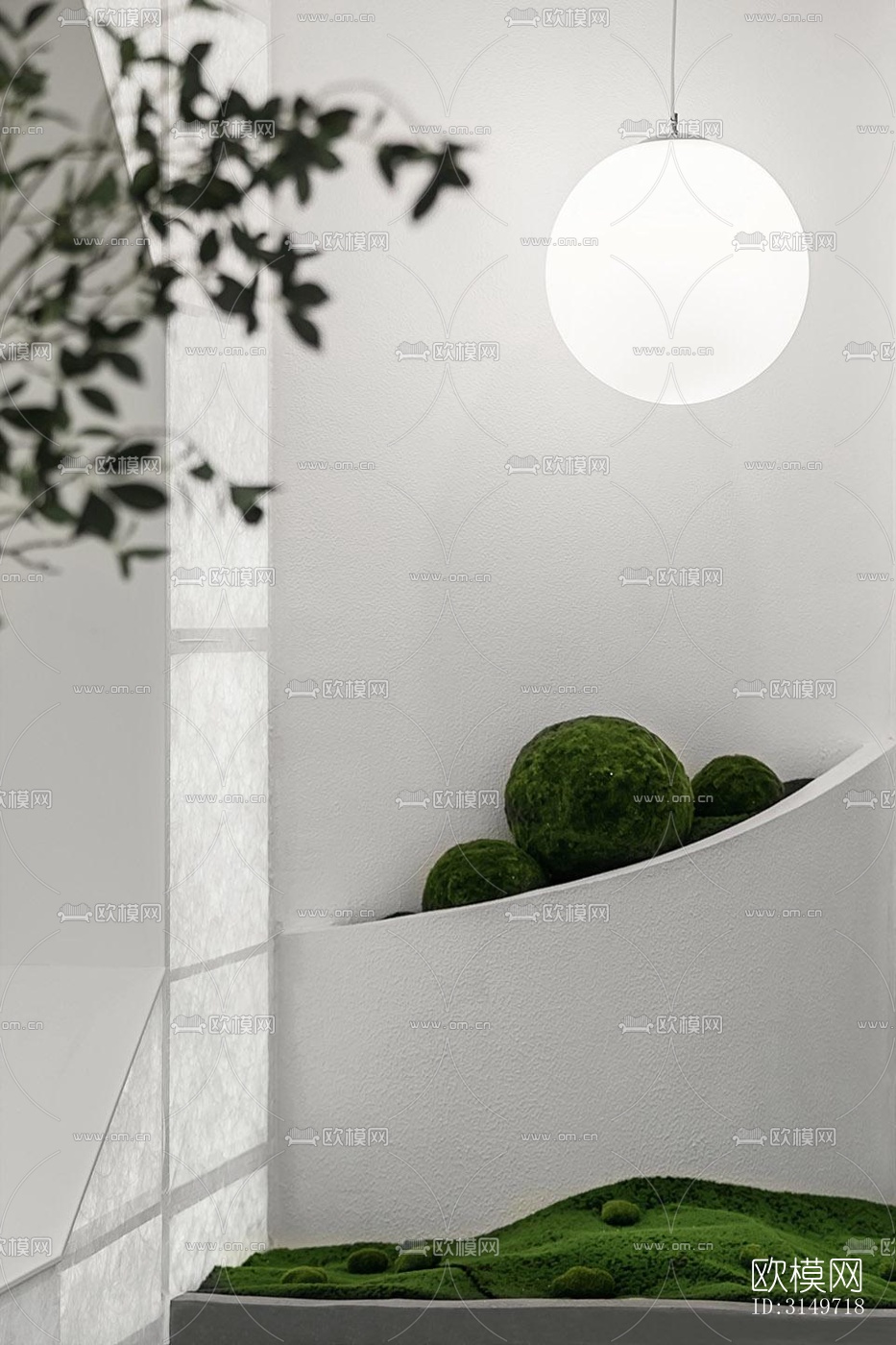 高级灰健身房效果图下载（渲染图12）