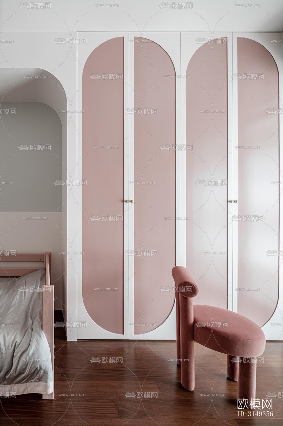 现代平层效果图下载（渲染图8）