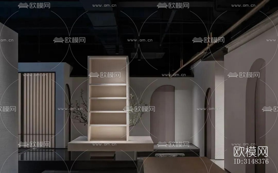 侘寂養(yǎng)生會所效果圖下載(渲染圖16)