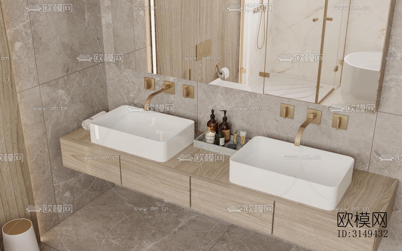 现代平层效果图下载（渲染图13）