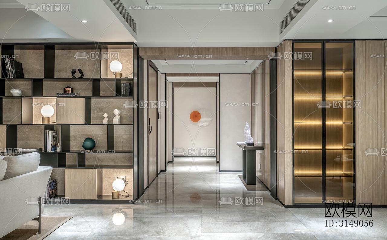 欧式平层效果图下载（渲染图16）